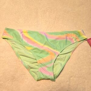 Ninety-Nine Juniors New Aurora Burealis Hipster Cheeky Swim Bottoms XL (15/17)